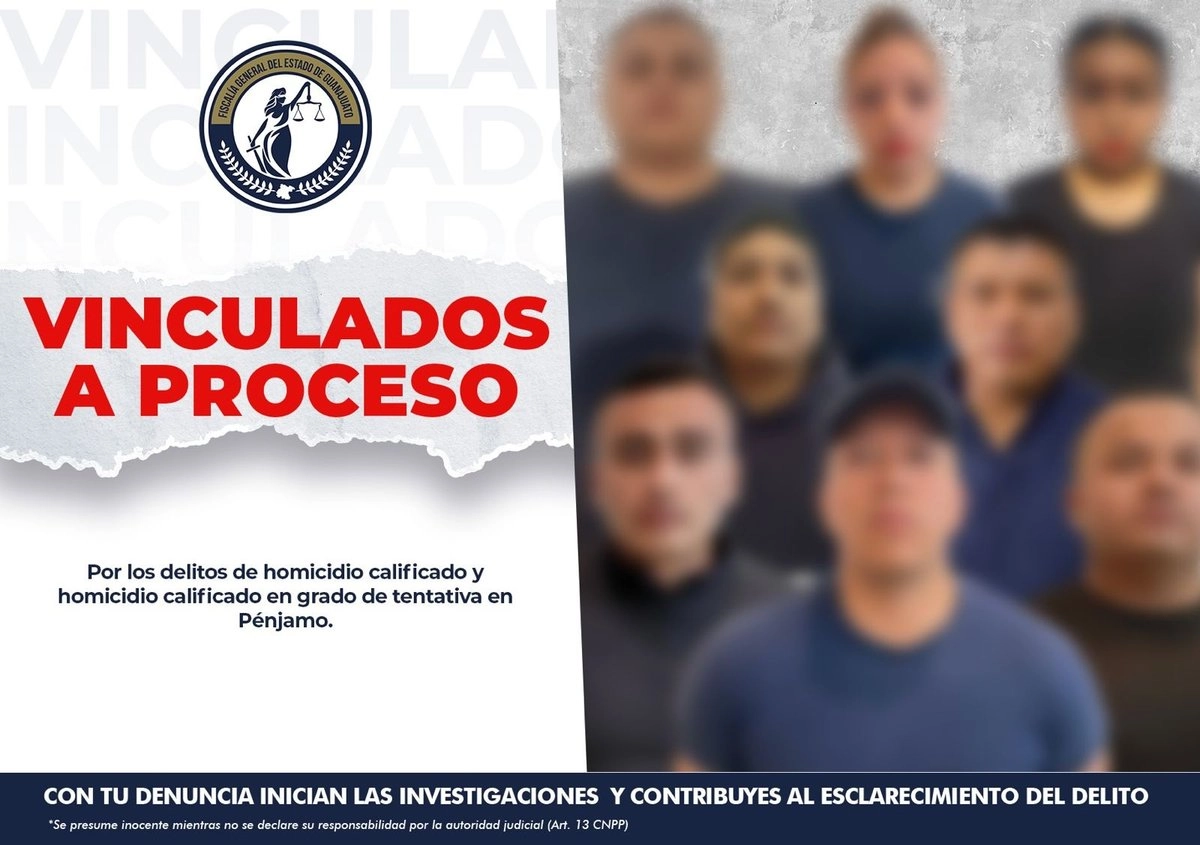 Nueve policías de #Pénjamo entregaron víctimas a un grupo delictivo y ya están en prisión preventiva, y un noveno también fue detenido en las últimas horas
