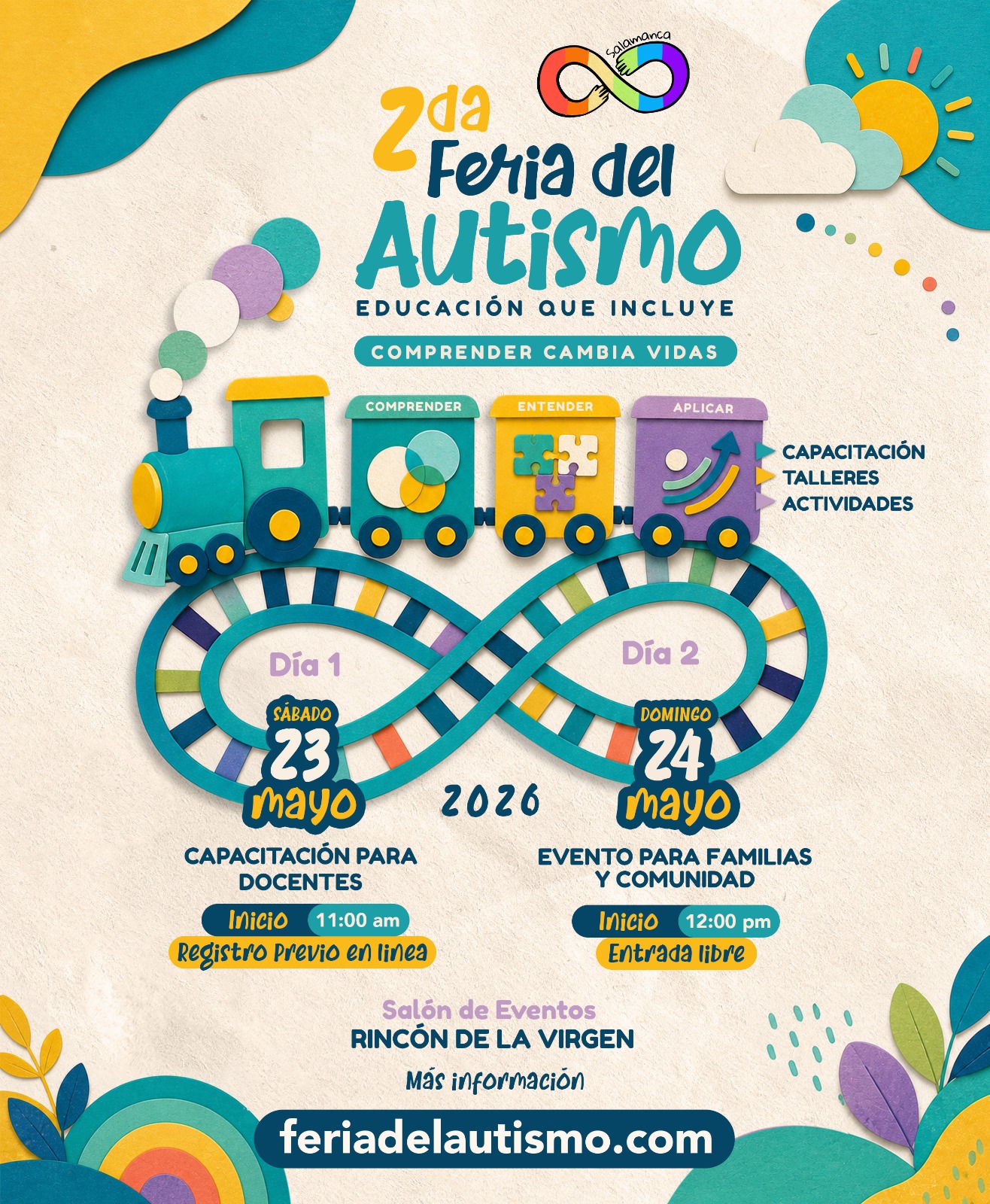 Todo listo para la 2da Feria del Autismo en #Salamanca