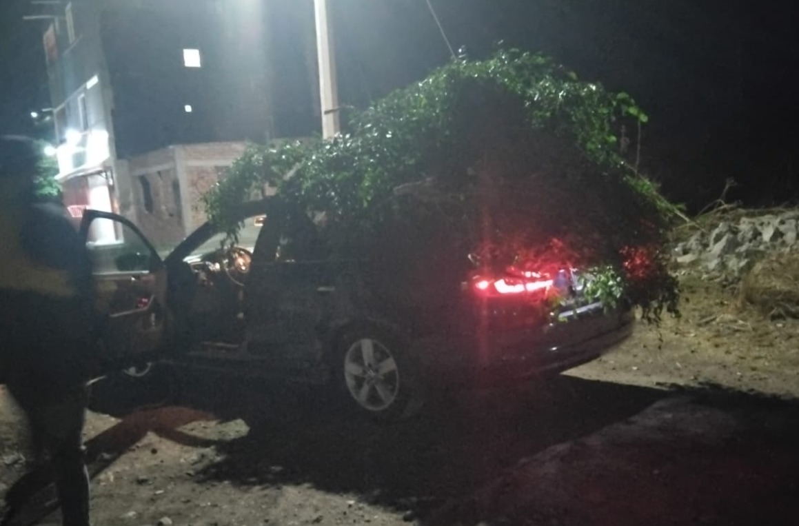 Hasta de noche tienen que cuidar que la gente no tire basura en el camino rehabilitado en Ampliación San José, en #Salamanca