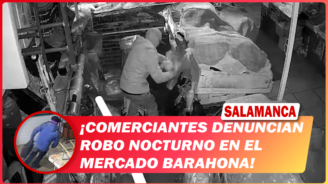 #Salamanca Comerciantes denuncian robo nocturno en el mercado Barahona