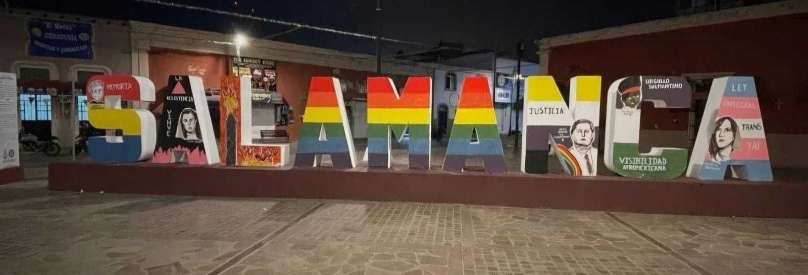 Colectivos LGBTIQ+ invitan a la comunidad a pintar las letras monumentales de #Salamanca