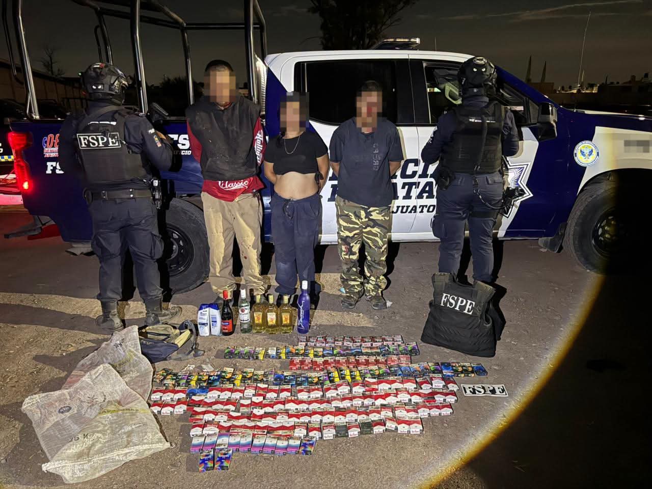 Autoridades estatales informan sobre la detención de tres personas en #Salamanca