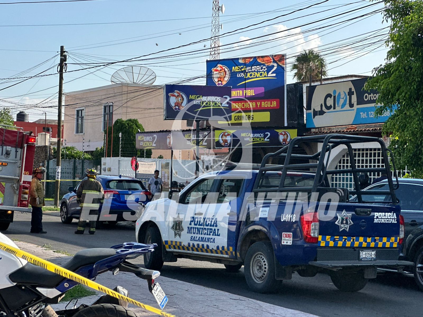 Incendian local comercial y secuestran a un masculino en la colonia Bellavista, en #Salamanca