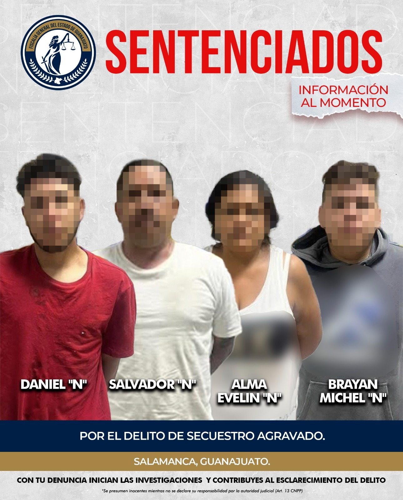 Secuestradores de #Salamanca son condenados hasta a seis décadas de cárcel
