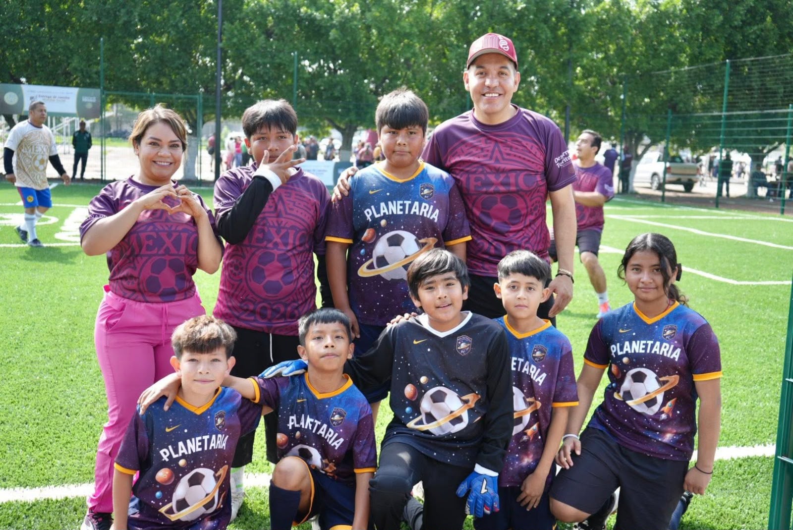 La presidenta Cinthia Teniente inaugura la Cancha Mundial Social y consolida nuevos espacios para la niñez y juventud villagranense