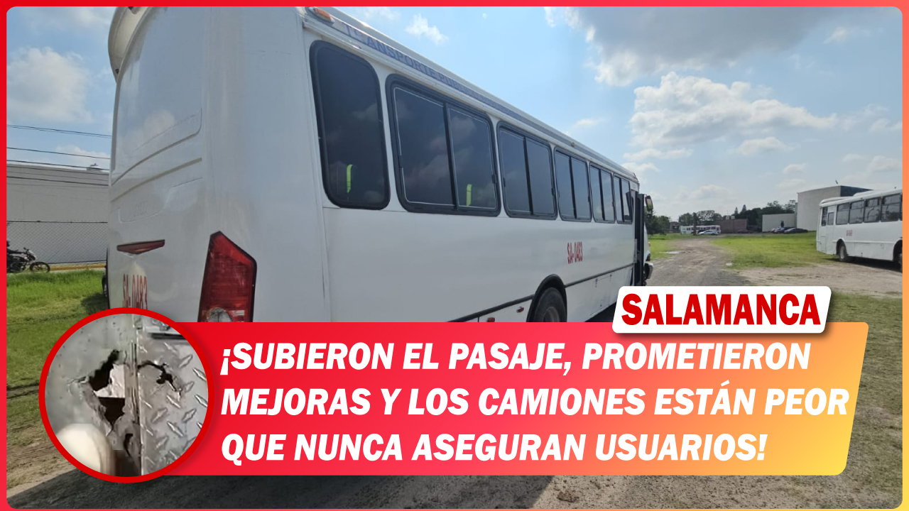 #Salamanca Subieron el pasaje, prometieron mejoras y los camiones están peor que nunca aseguran usuarios