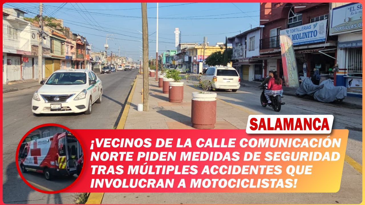 #Salamanca Vecinos de la calle Comunicación Norte piden reductores de velocidad tras múltiples accidentes de motociclistas en la zona