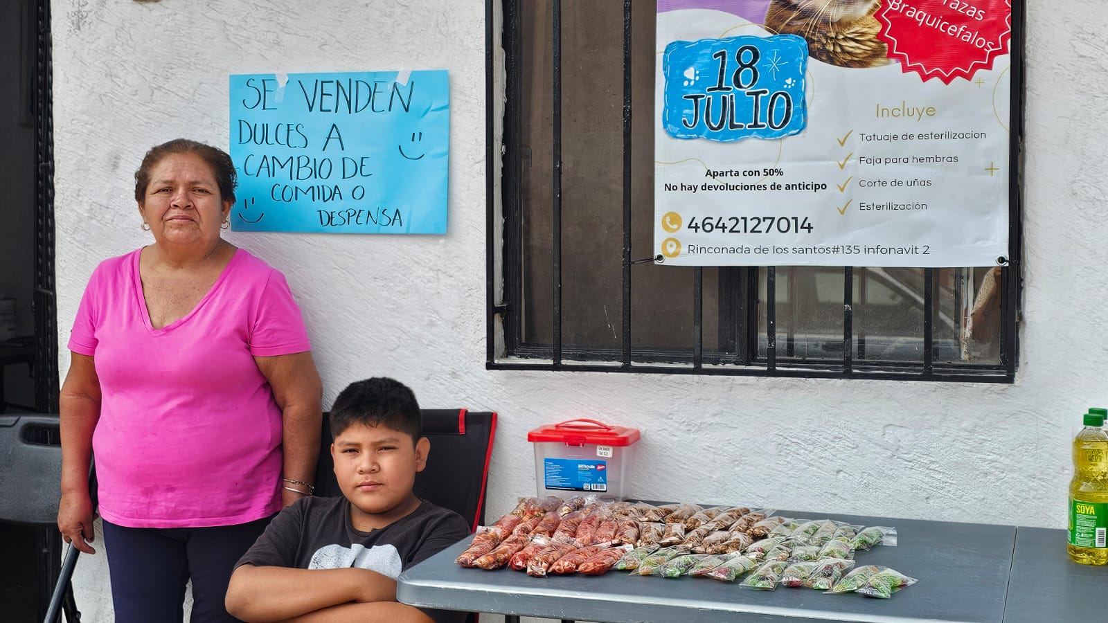 «Solo queremos salir adelante». Abuelita de Rafael y Tadeo pide ayuda para sacar adelante a su familia en #Salamanca