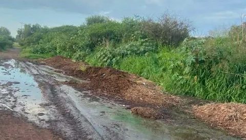 Denuncian riesgo en camino de Puerto de Valle, #Salamanca por desechos de estiércol
