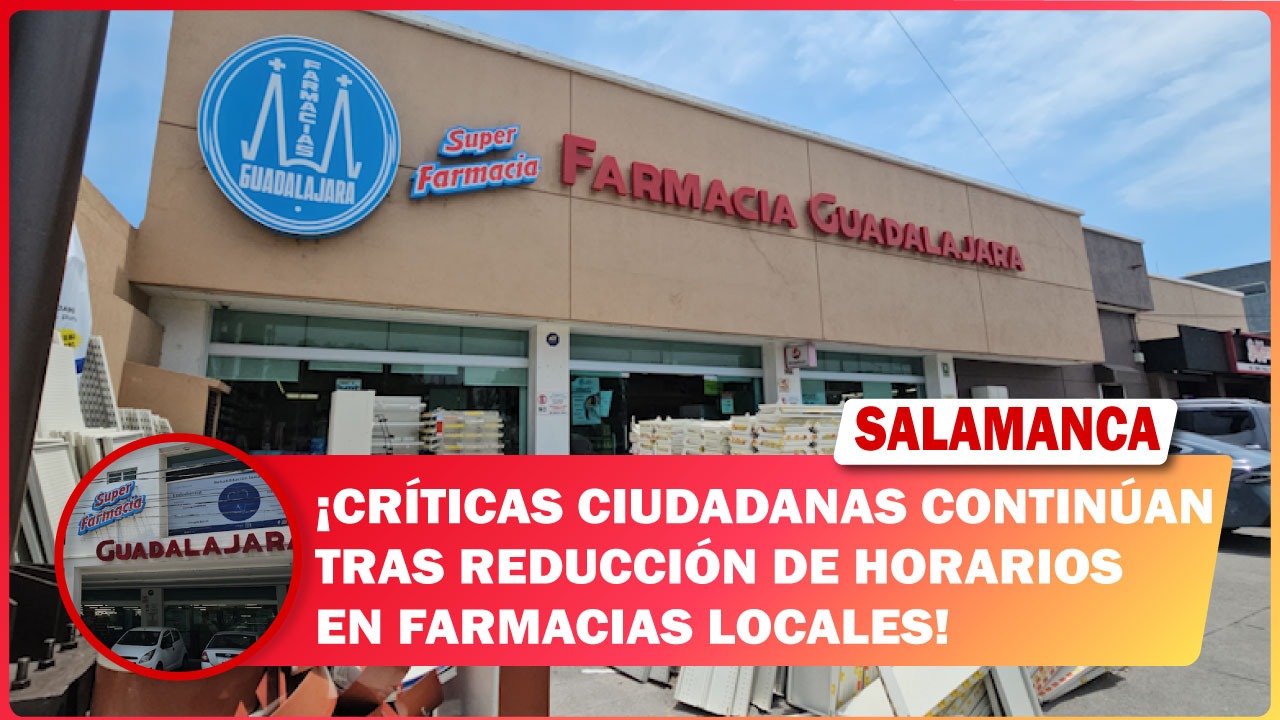 #Salamanca Críticas ciudadanas continúan tras reducción de horarios en farmacias locales