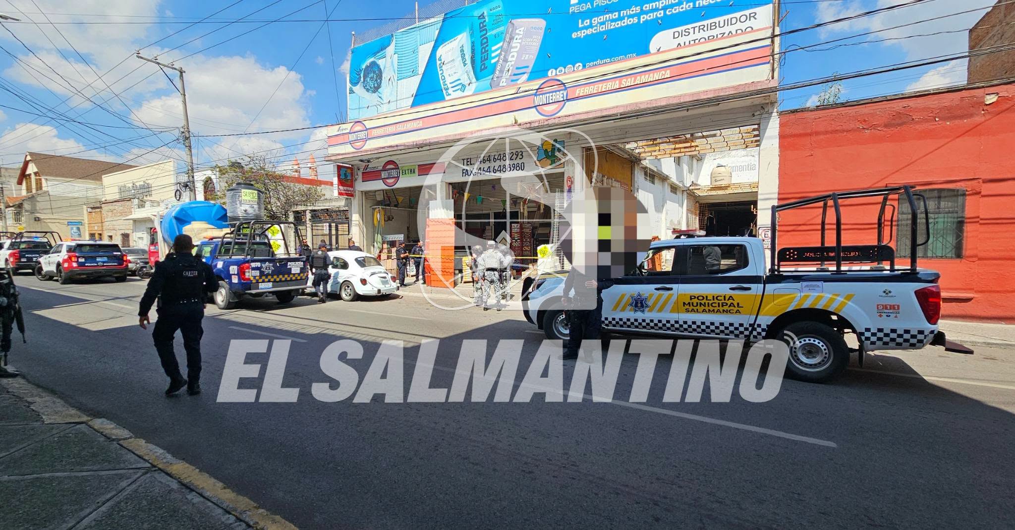 Detonaciones de arma de fuego generan temor durante presunto asalto a ferretería en el centro de #Salamanca