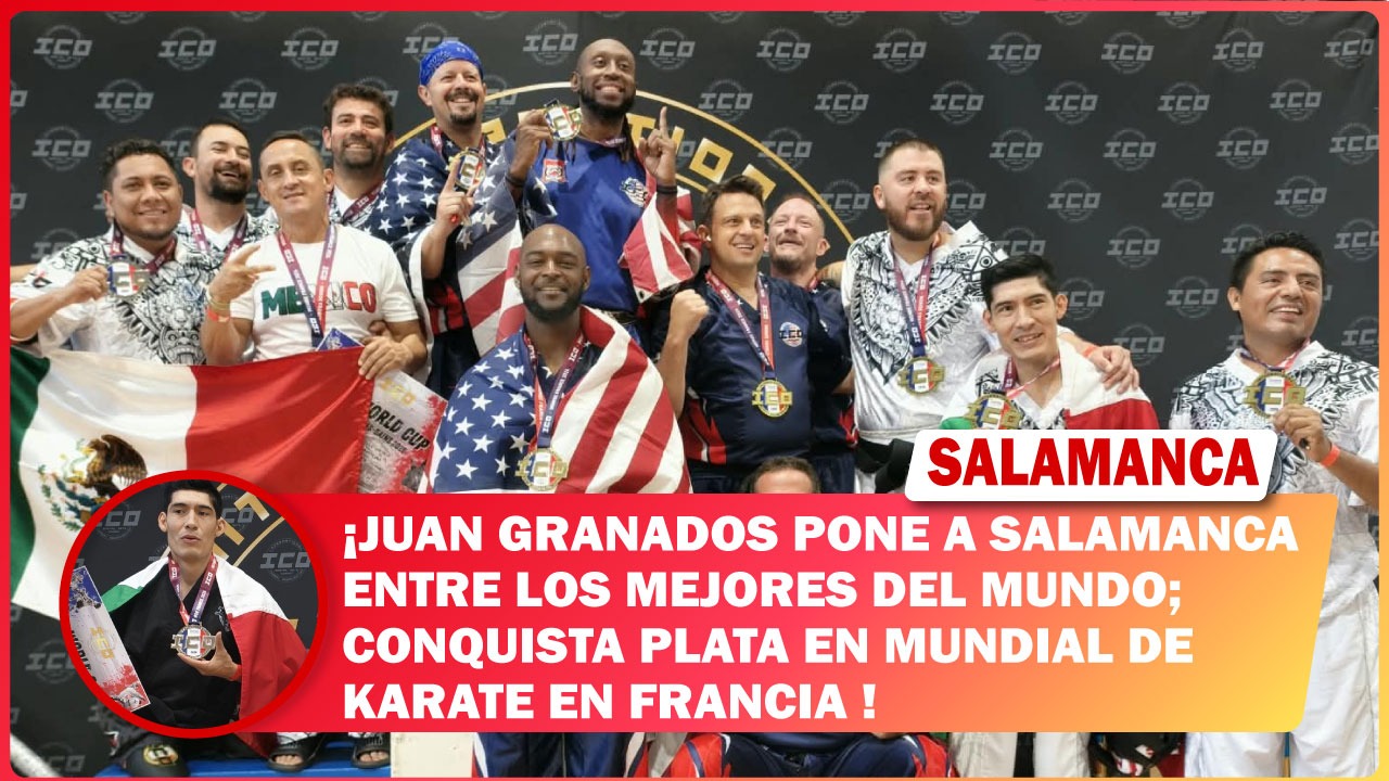 Juan Granados pone a Salamanca entre los mejores del mundo; conquista plata en Mundial de Karate en Francia