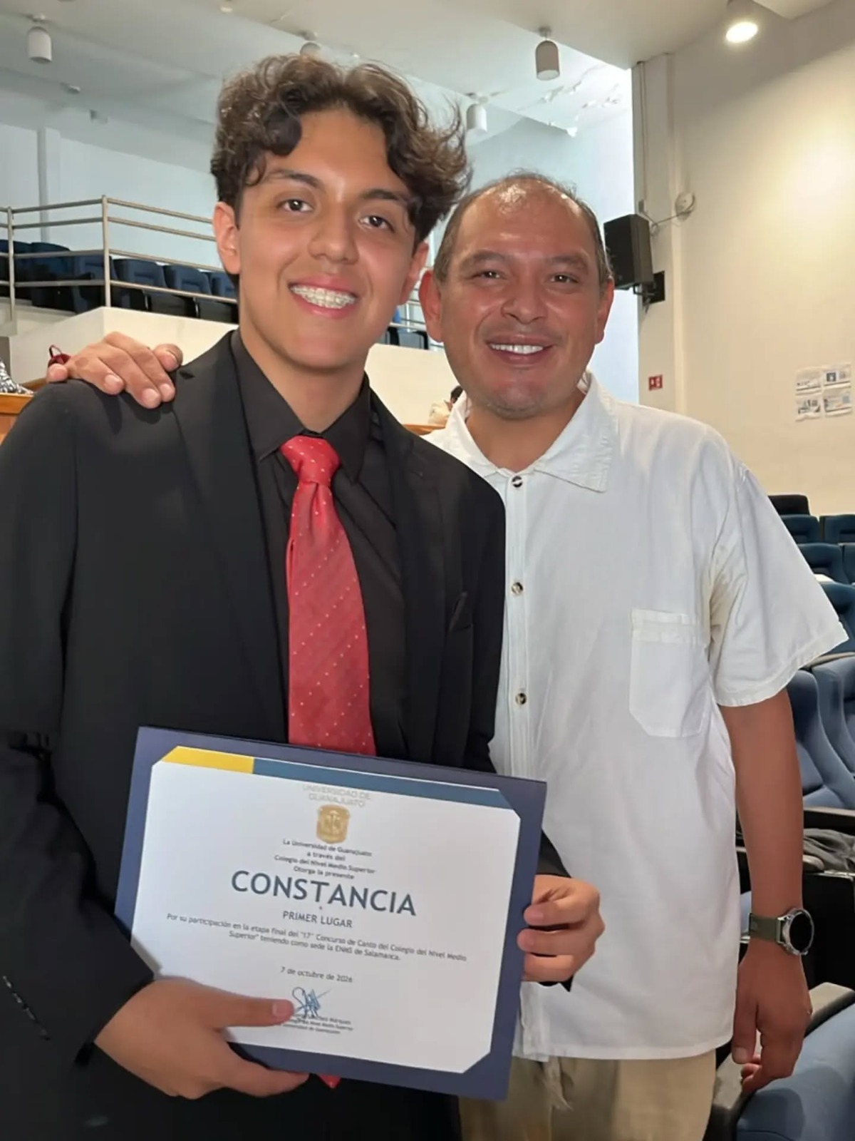 Después de 12 años, #Salamanca vuelve a conquistar el primer lugar en el Concurso de Canto de la Universidad de Guanajuato